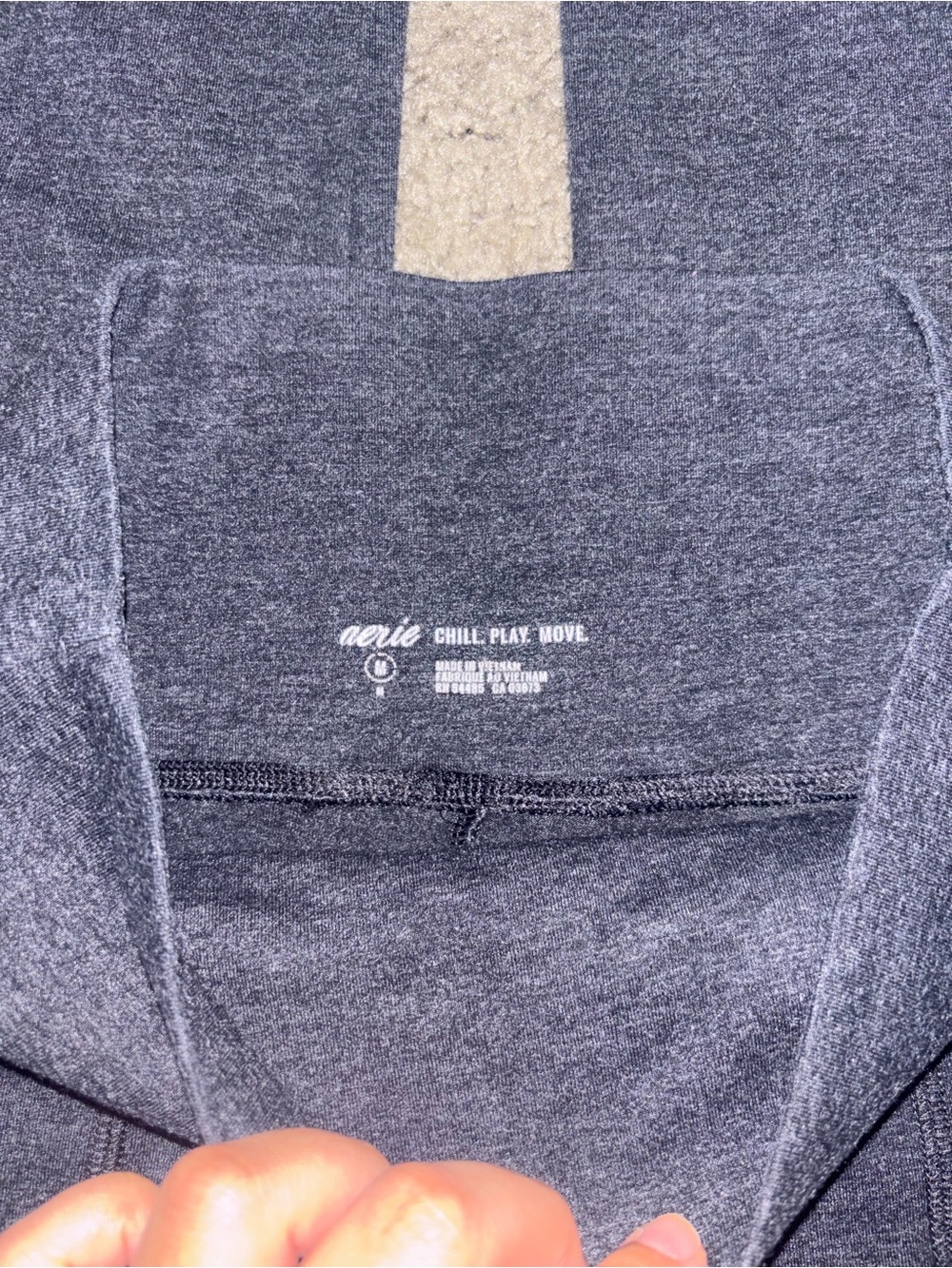 aerie Heather Charcoal High-Waist Pocket Leggings - Picture 2 of 6